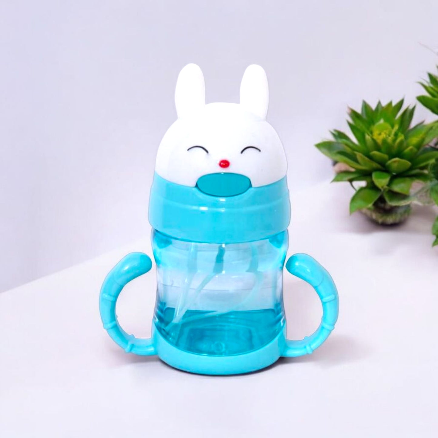 Cute Bunny Sipper Cup with Handle