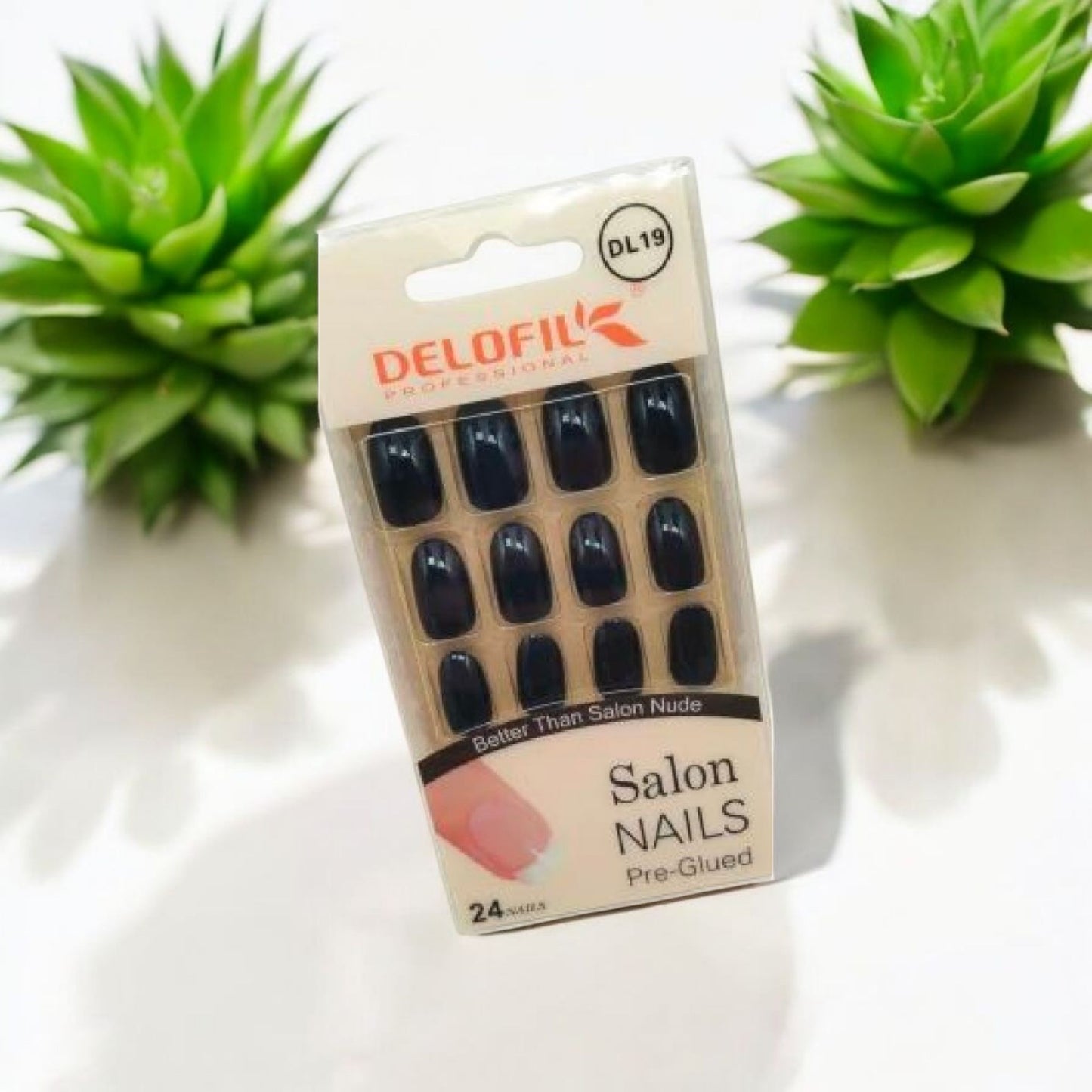 Pre Glued Glossy Artificial Nails Set
