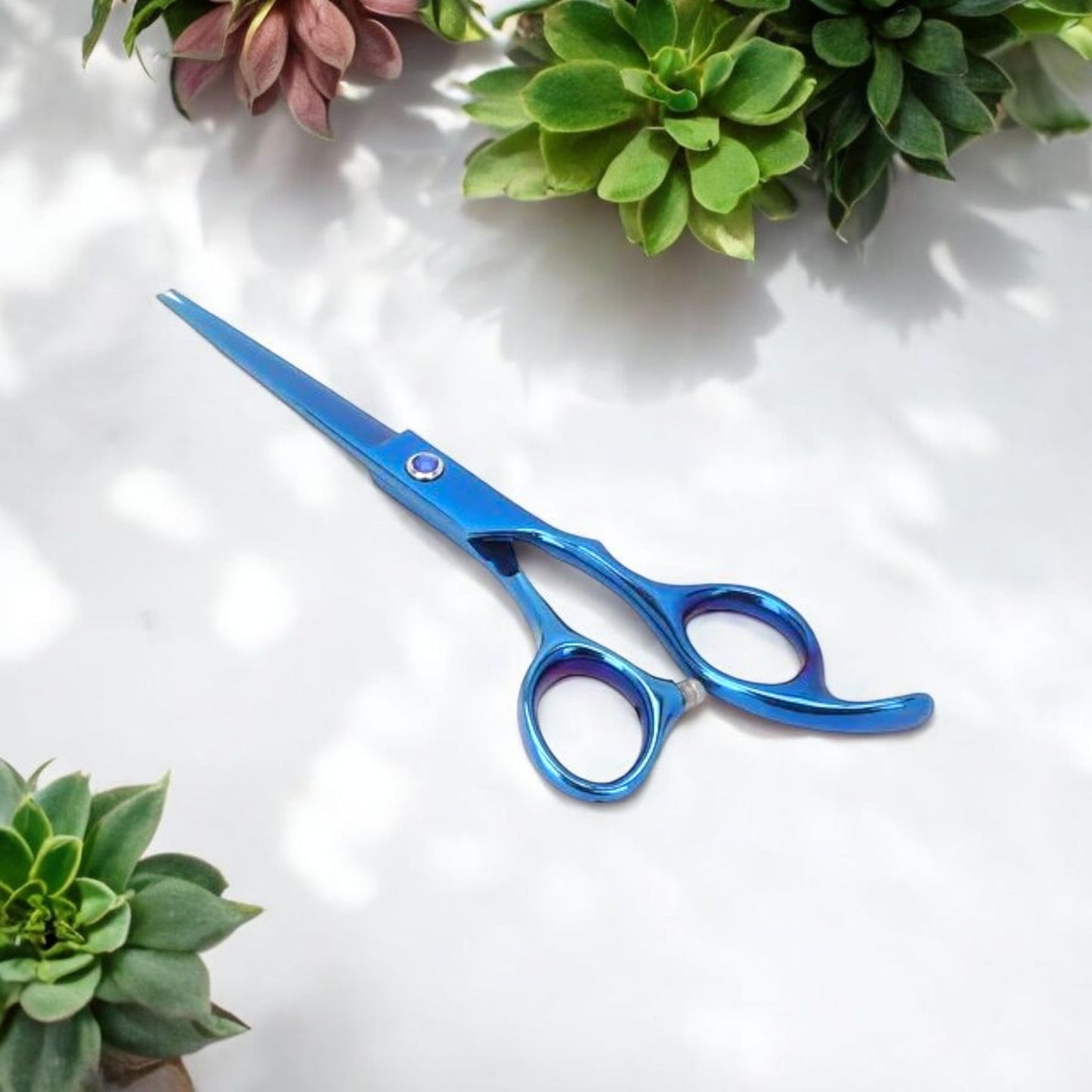 Blue Professional Hair Cutting Scissors