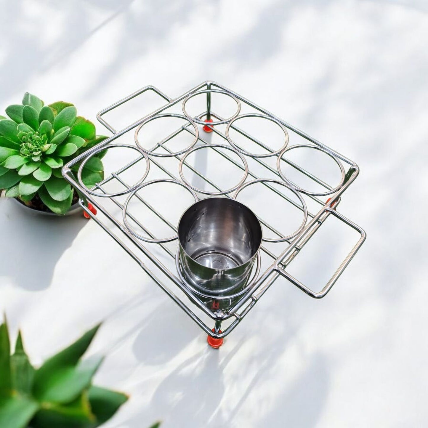 Stainless Steel Glass Stand
