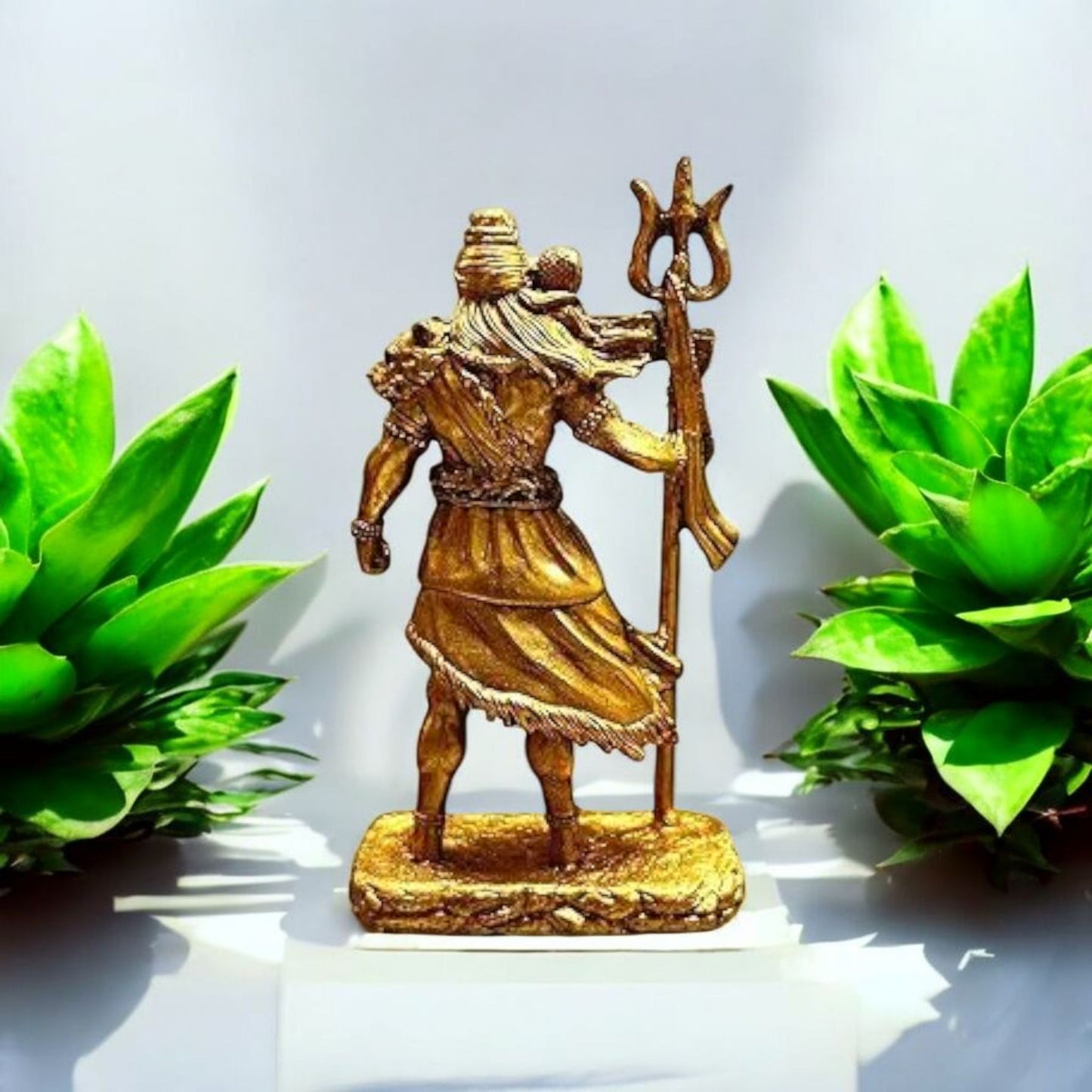 Golden Lord Shiva Idol Statue Decor
