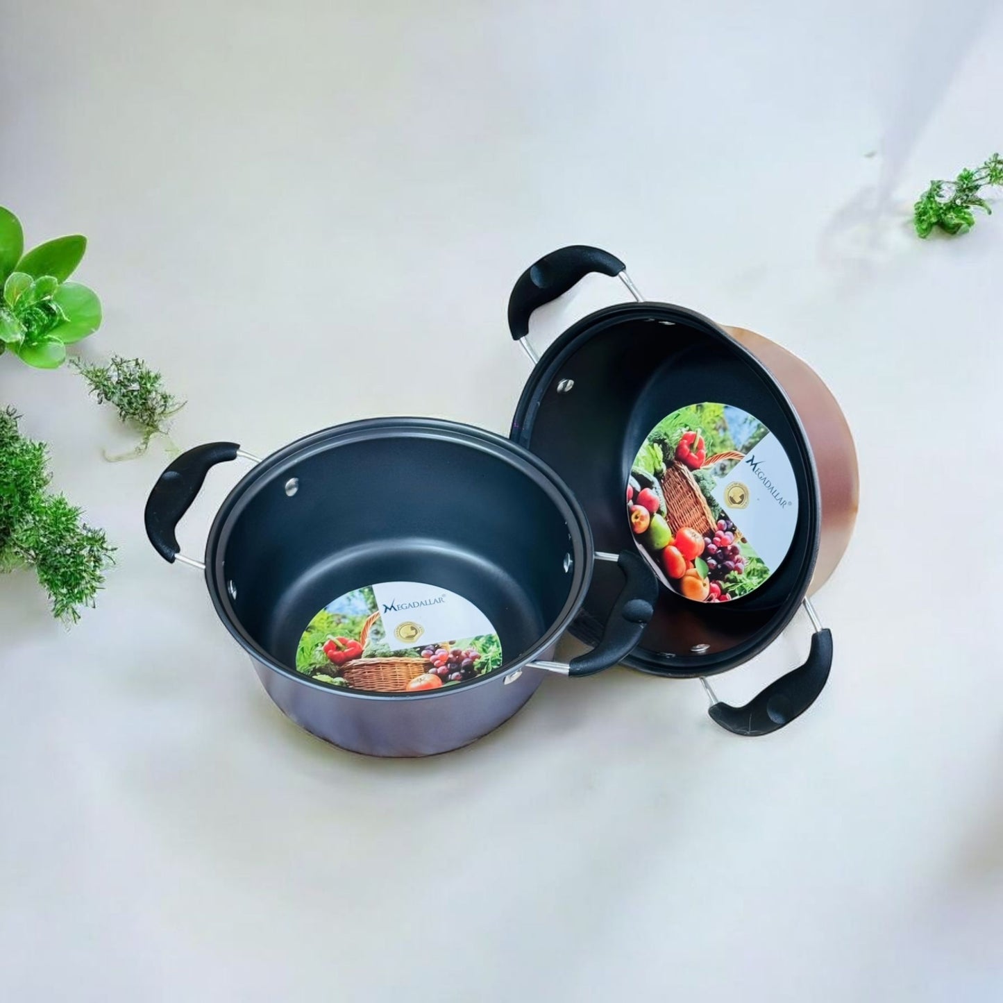 Non Stick Deep Kadhai with Dual Handles