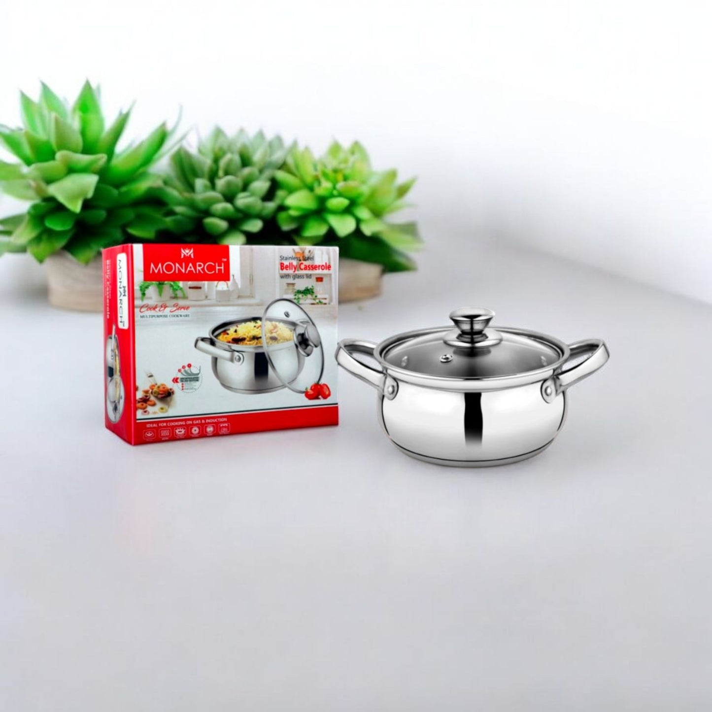 Stainless Steel Belly Casserole Pot