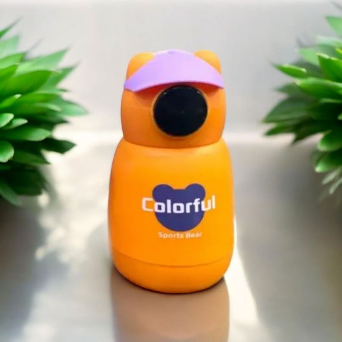 Cute Bear-Shaped Kids Water Bottle 450ml