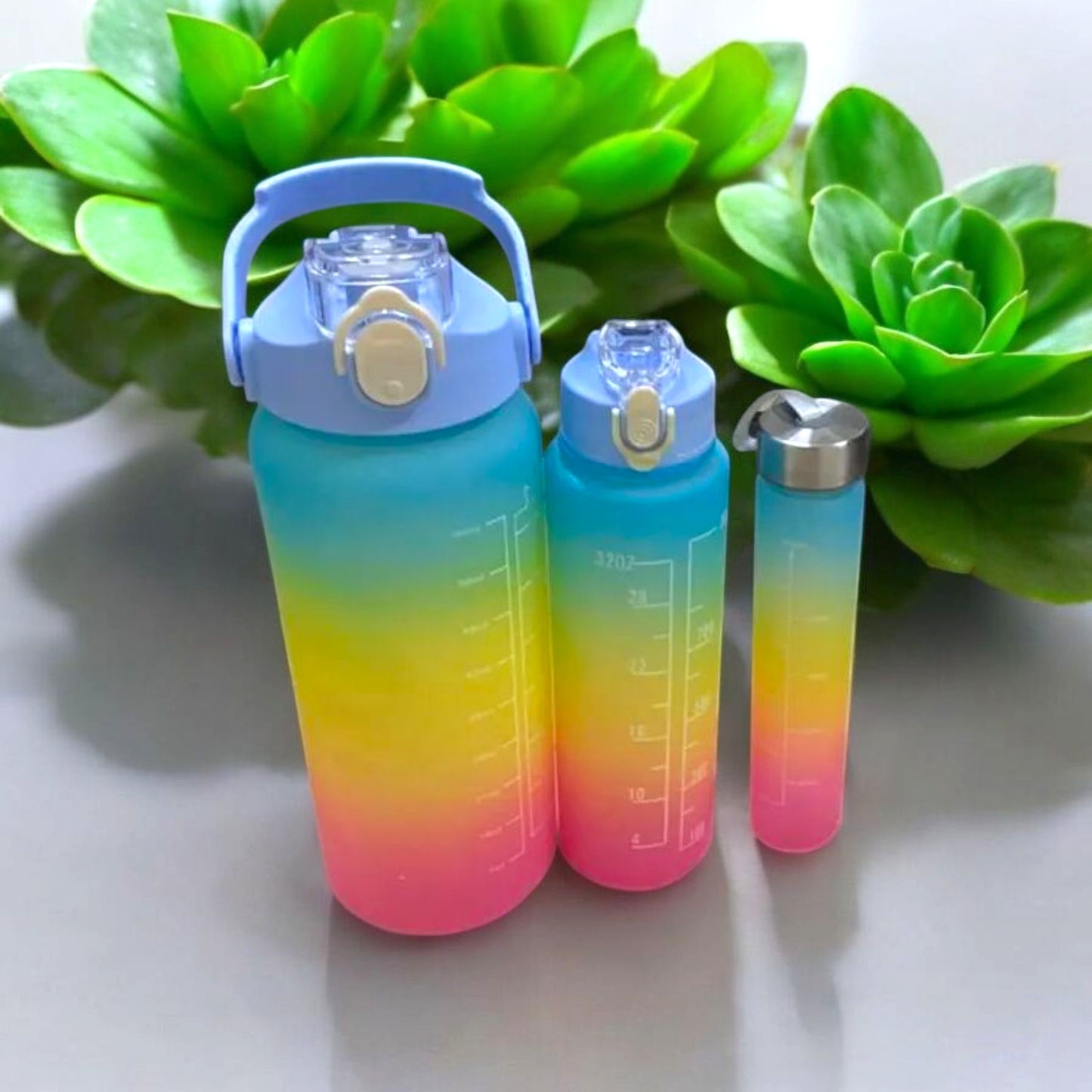 Gradient Leakproof Water Bottle 2000ml/900ml/350ml