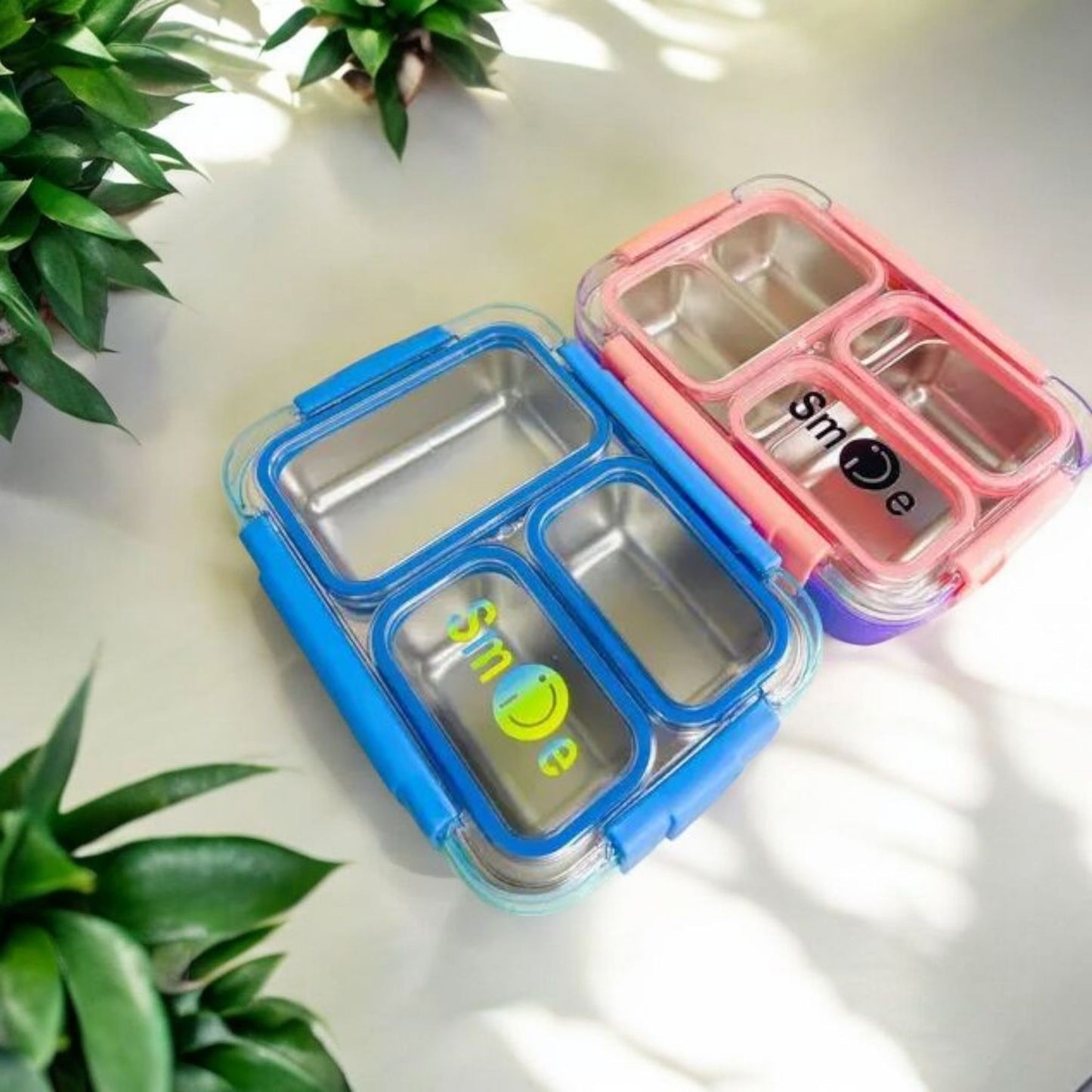 Steel Lunchbox with Cutlery Set