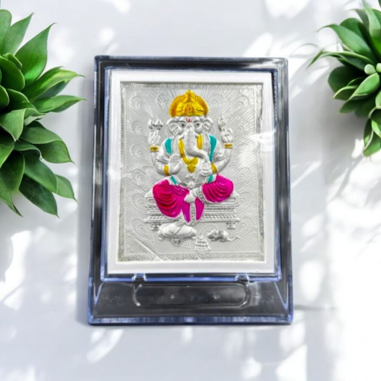 Ganesha Silver Photo Frame