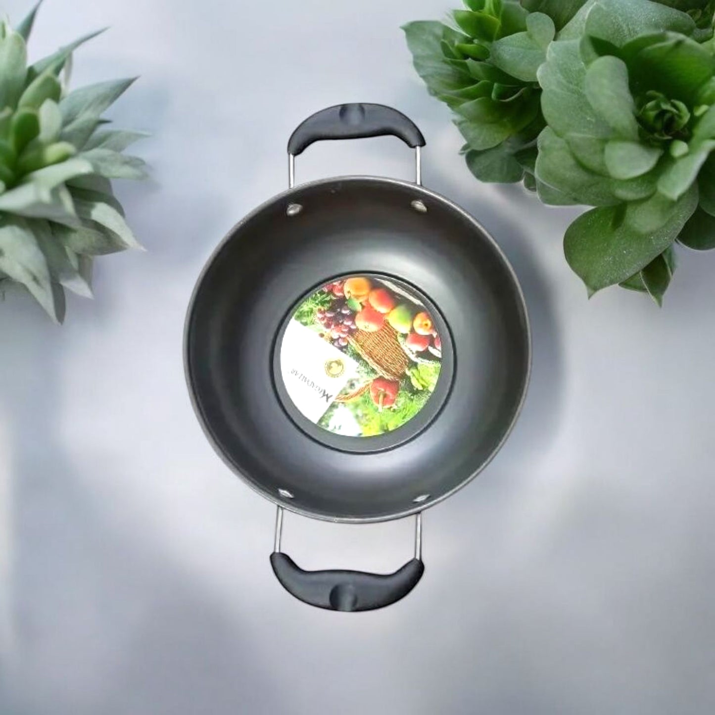 Non Stick Oval Kadhai with Dual Handles
