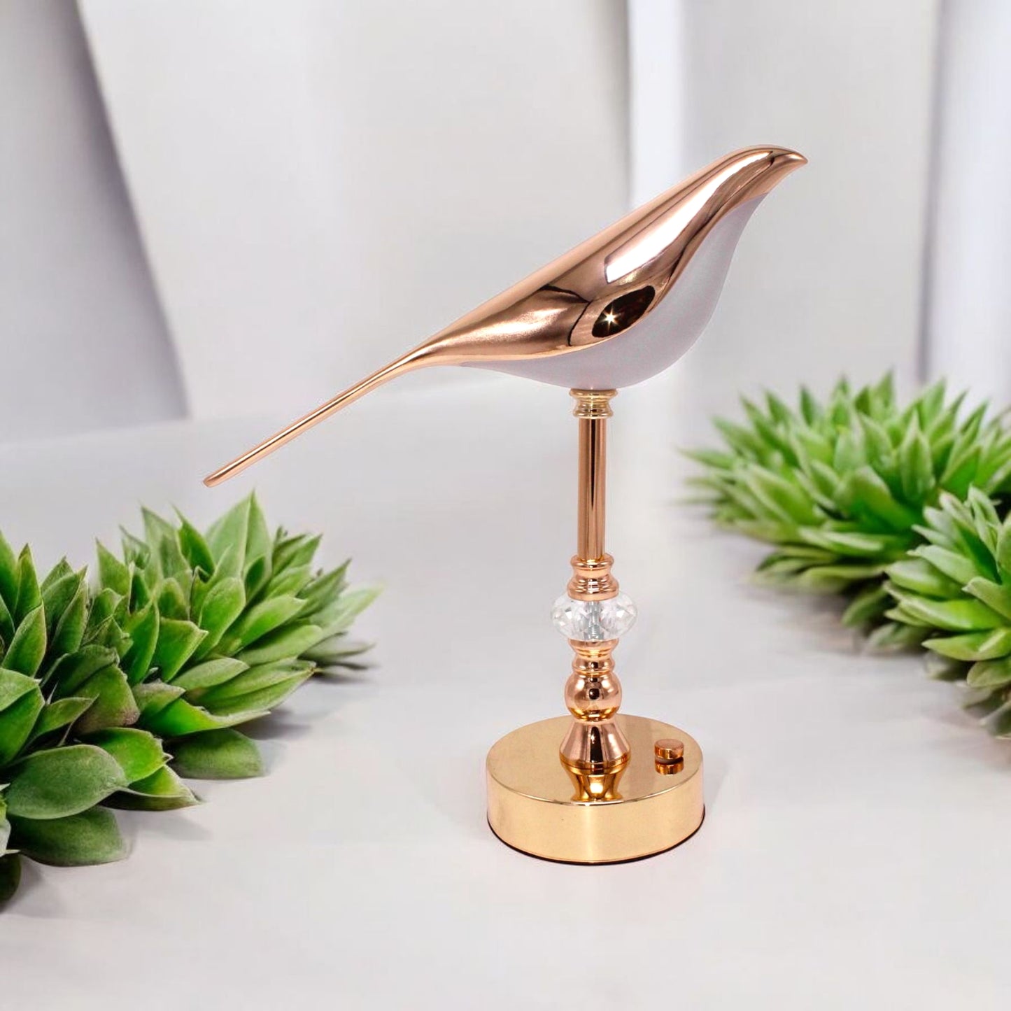 Rose Gold Bird Decorative Lamp