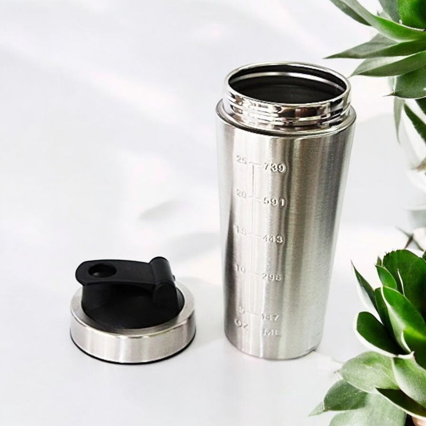 Stainless Steel Protein Shaker Bottle 1000ml