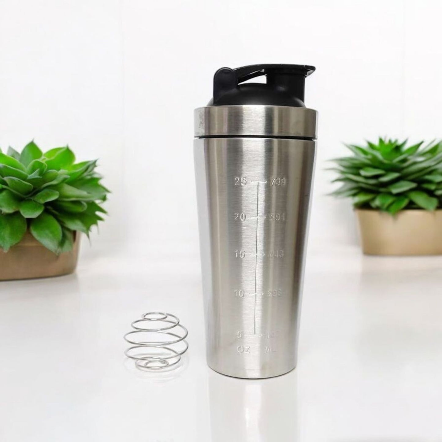 Stainless Steel Protein Shaker Bottle 1000ml