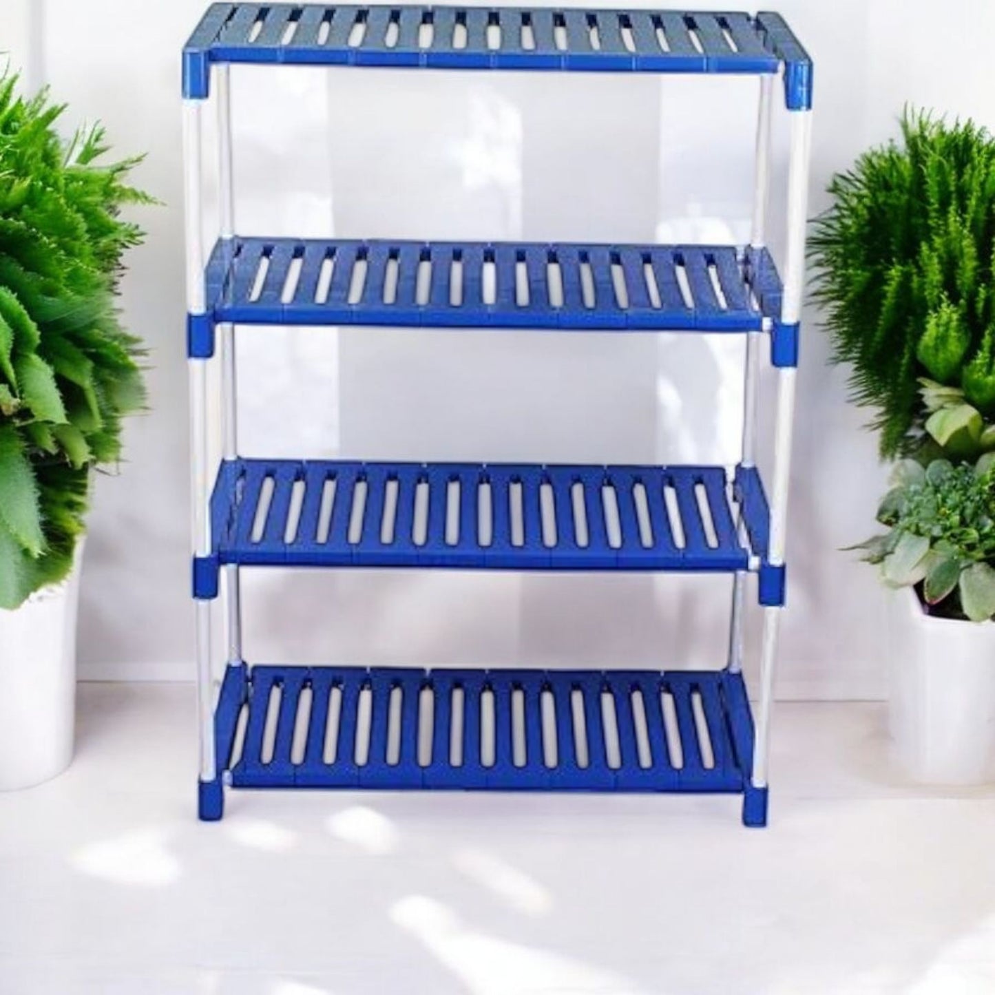 4-Tier Multipurpose Plastic Storage Rack