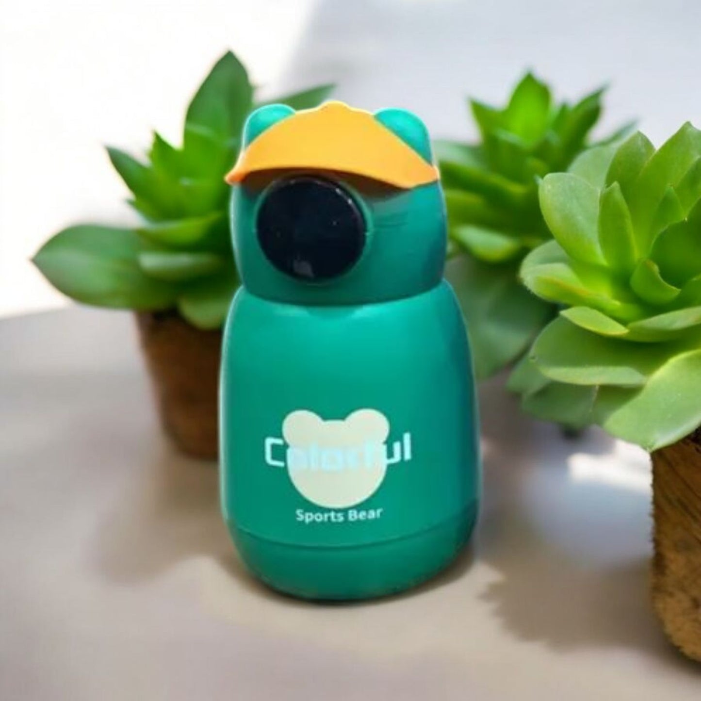Cute Bear-Shaped Kids Water Bottle 450ml