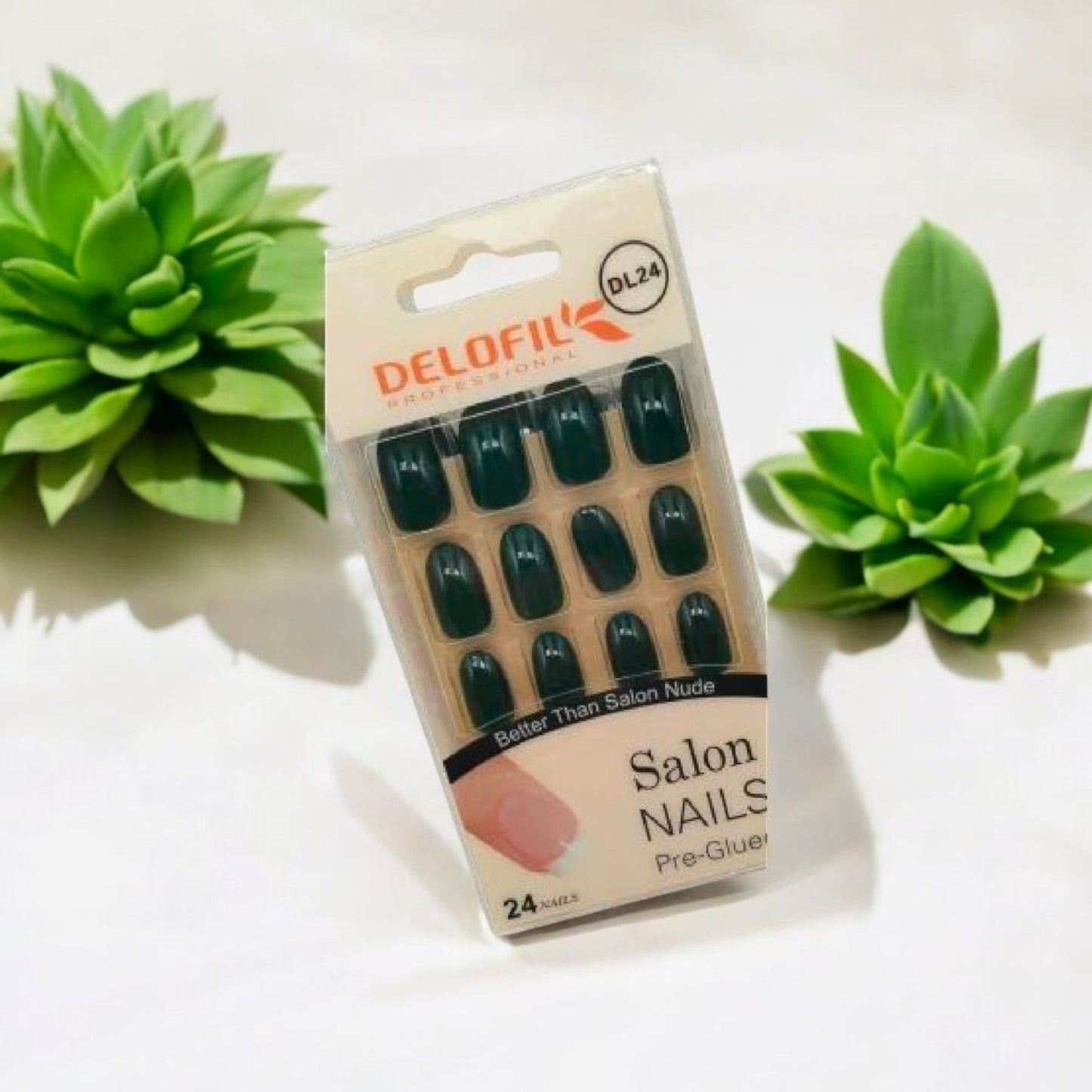 Pre Glued Glossy Artificial Nails Set