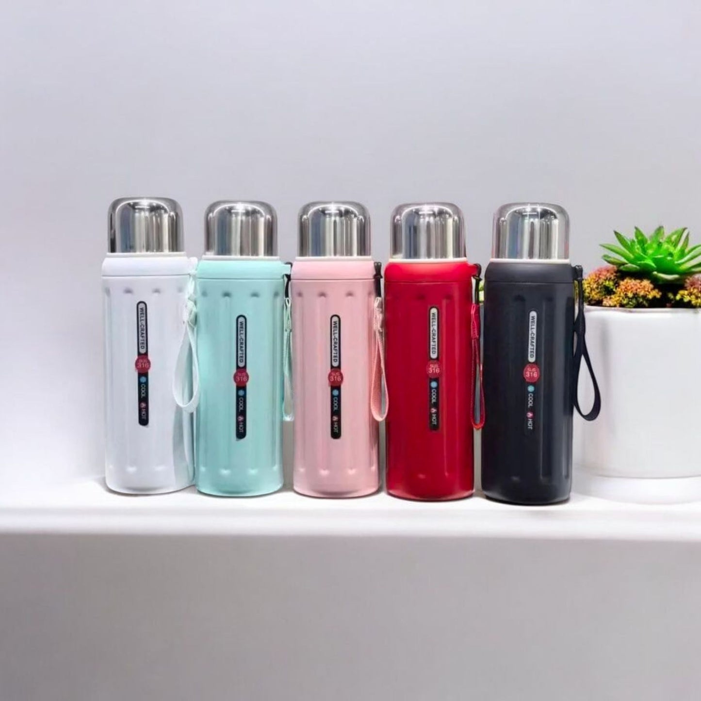 Vacuum Water Bottle with Cup Lid 800ml