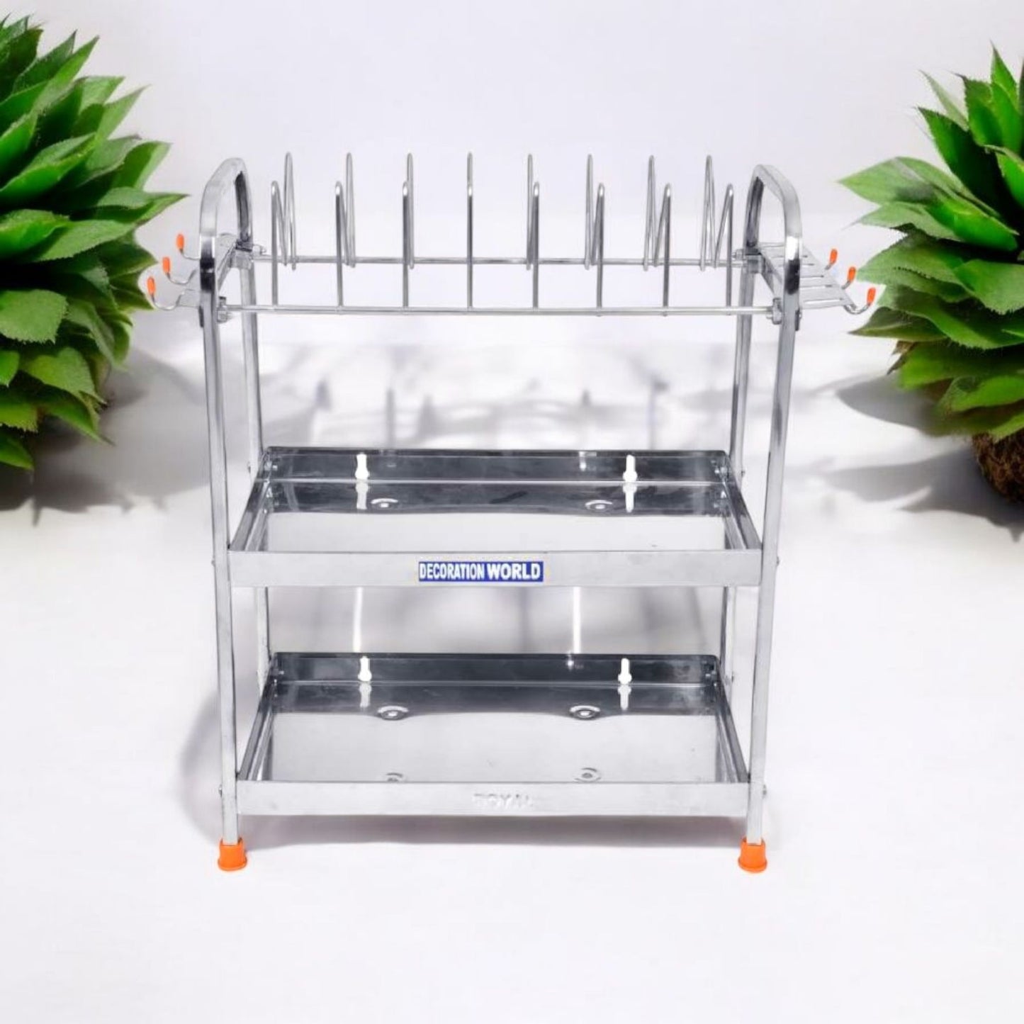 Stainless Steel 3-Tier Plate Stand