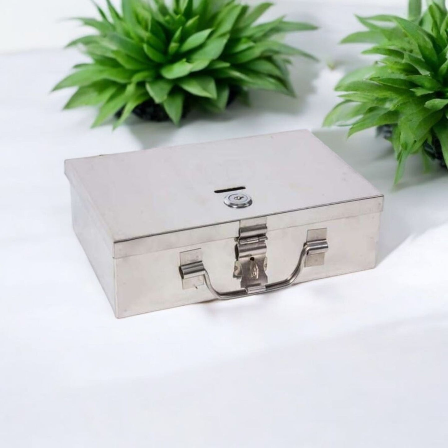 Lockable Stainless Steel Cash Box