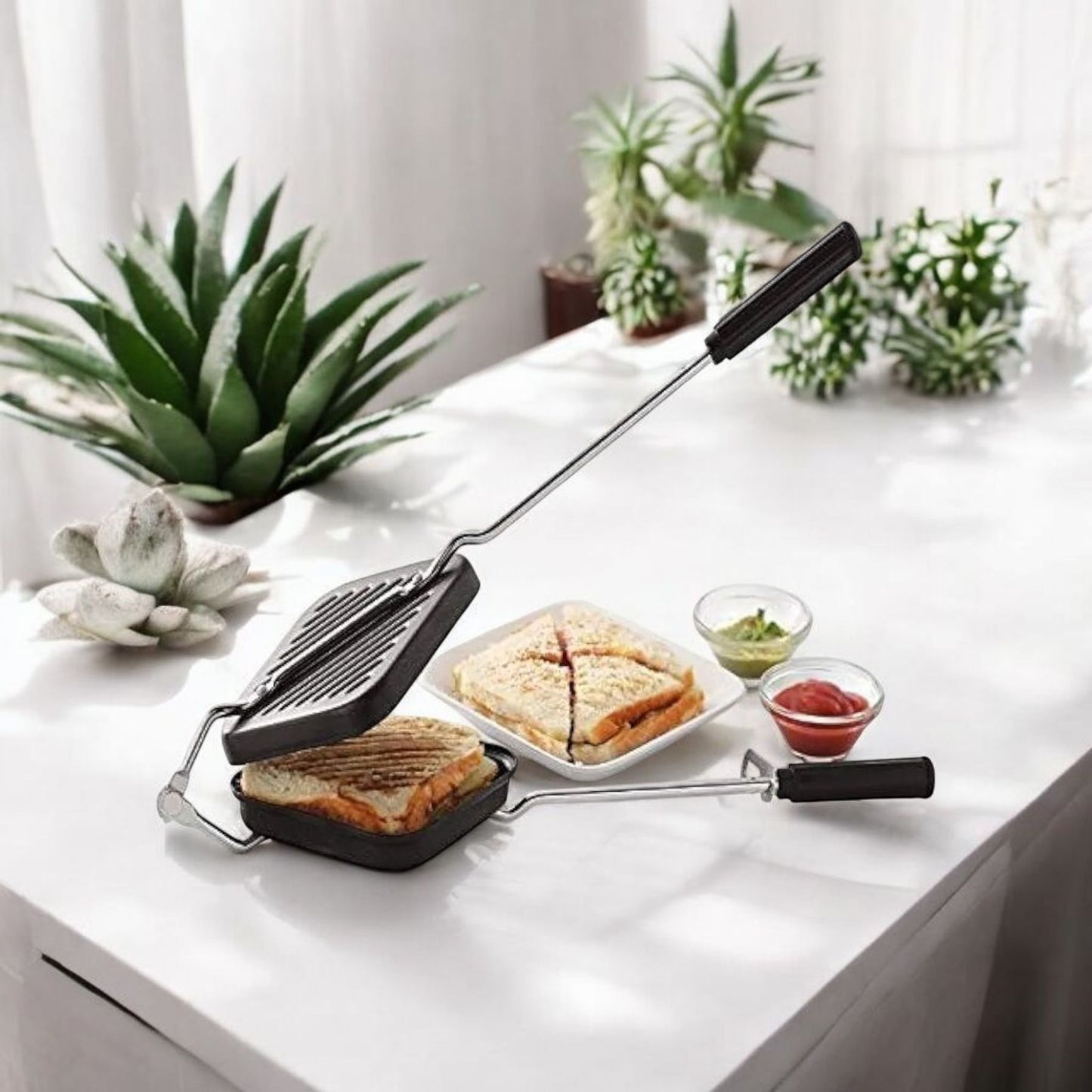 Square Non-Stick Gas Sandwich Griller