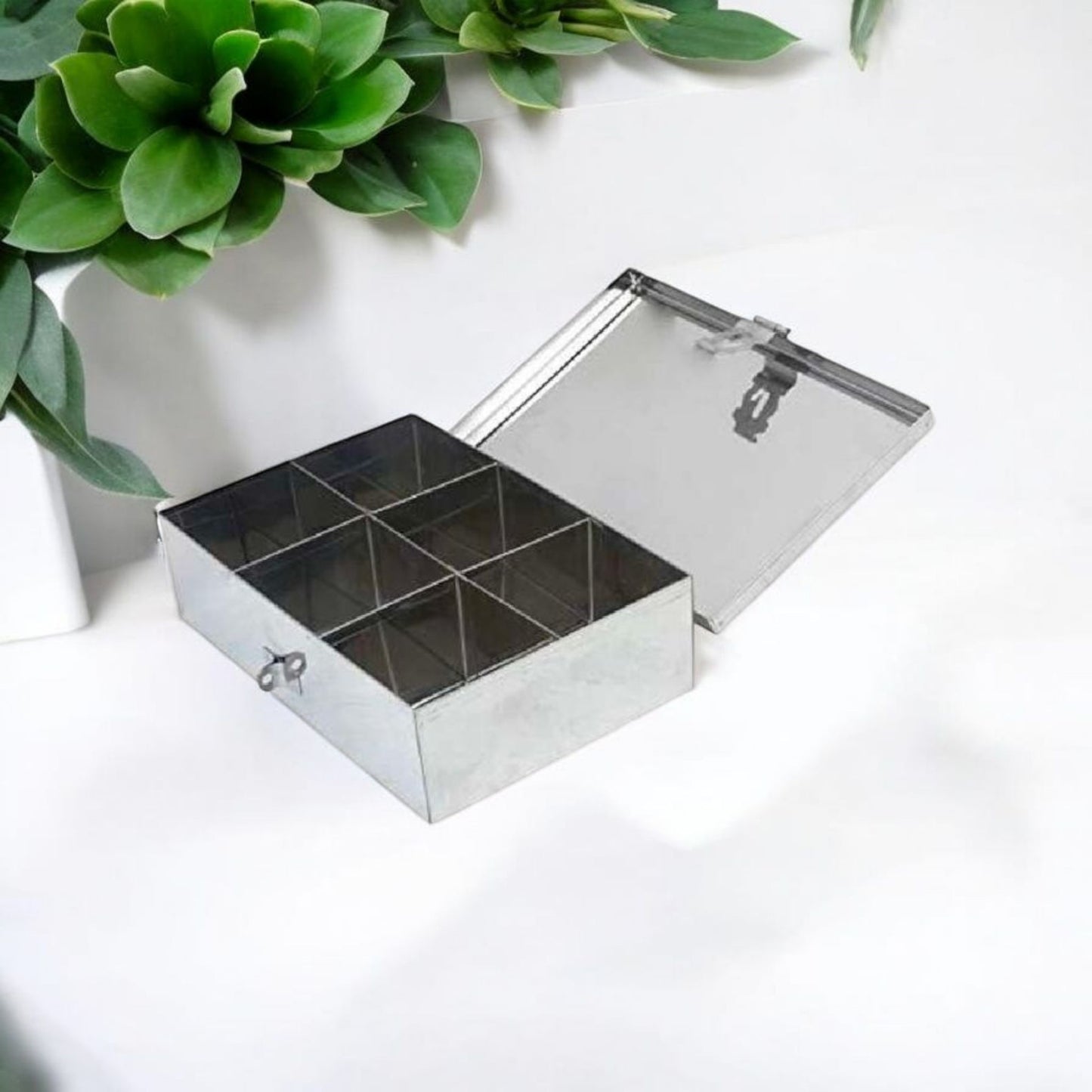 Stainless Steel Spice Storage Box with Lock