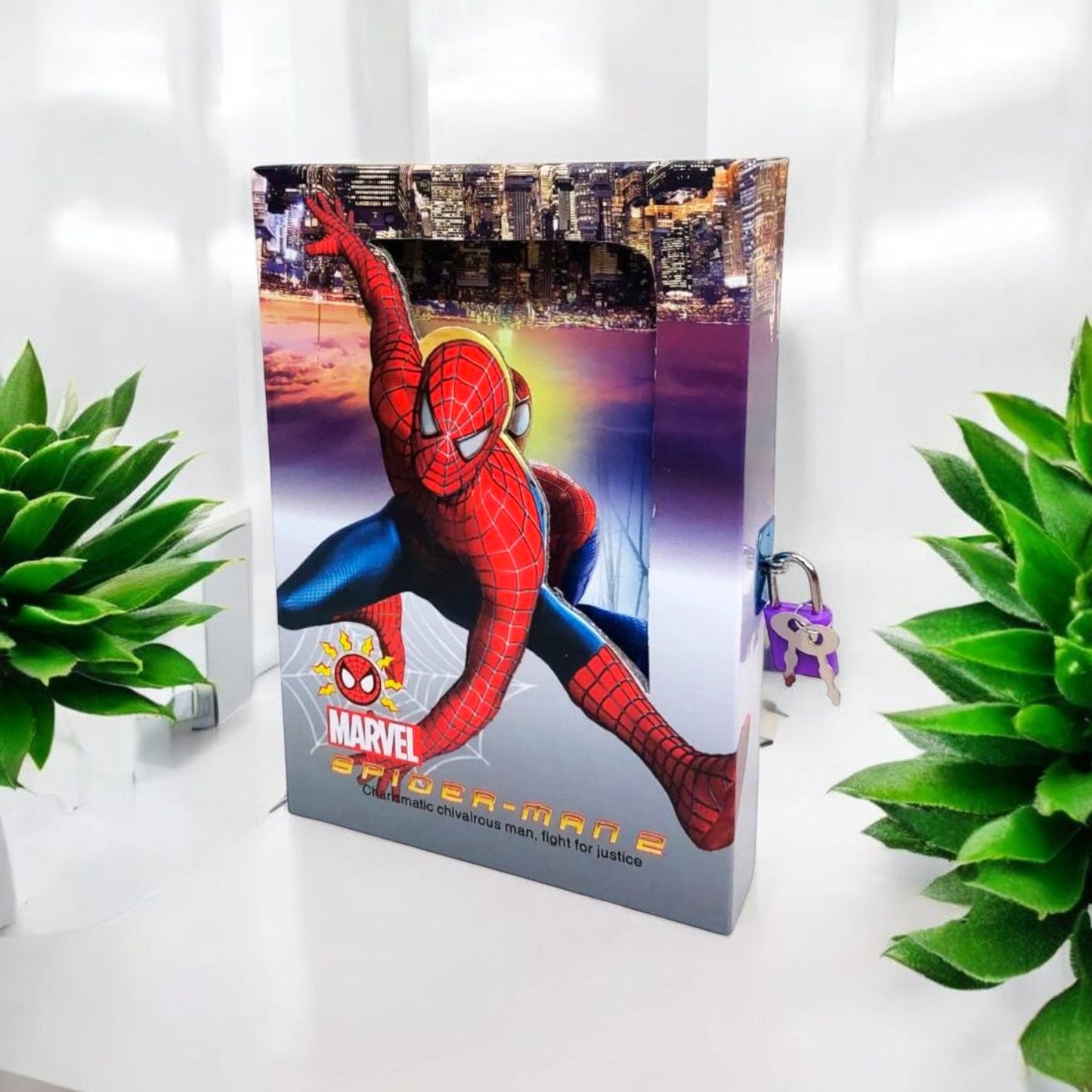 SpiderMan Themed Nootebook With Box