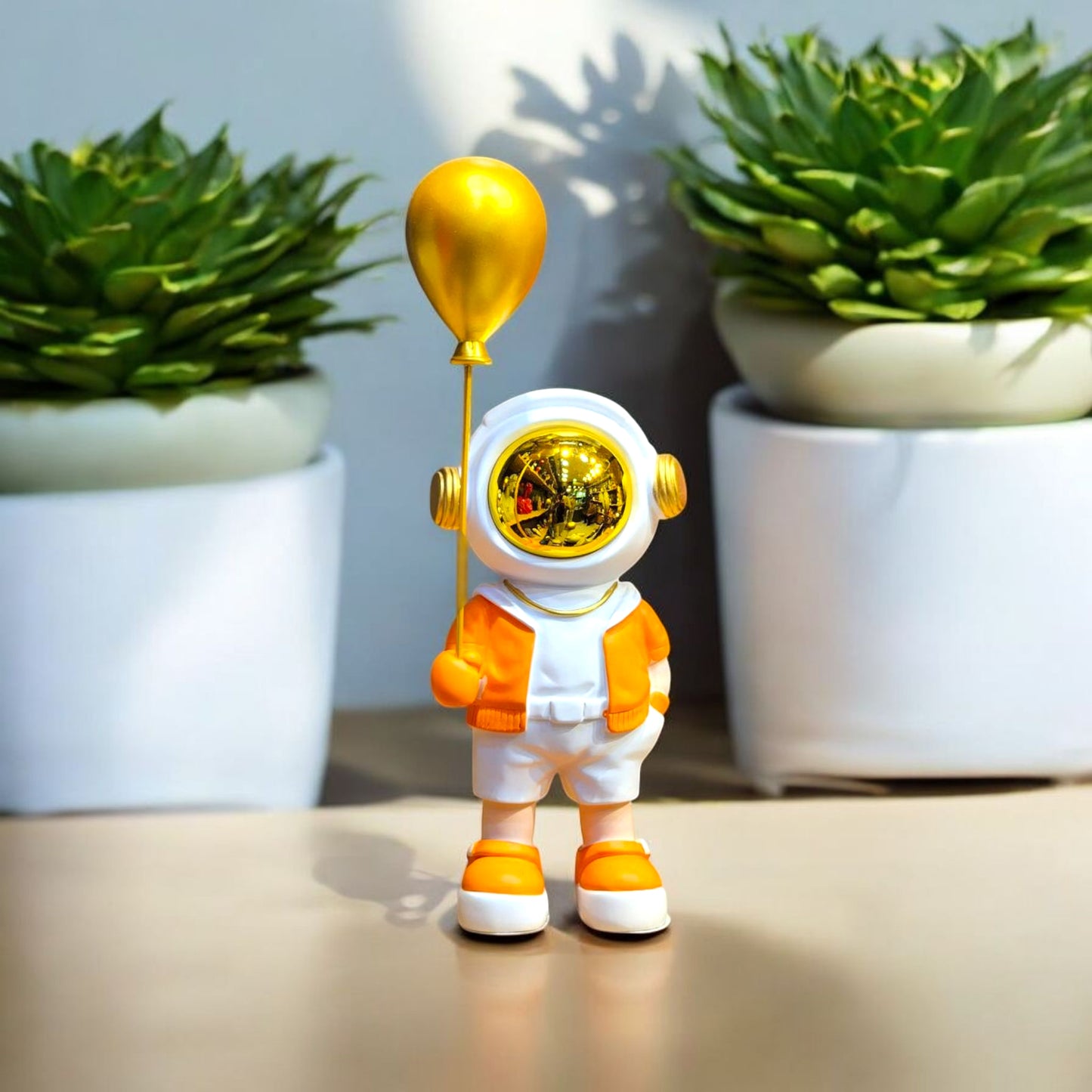 Cute Astronaut Figurine with Balloon