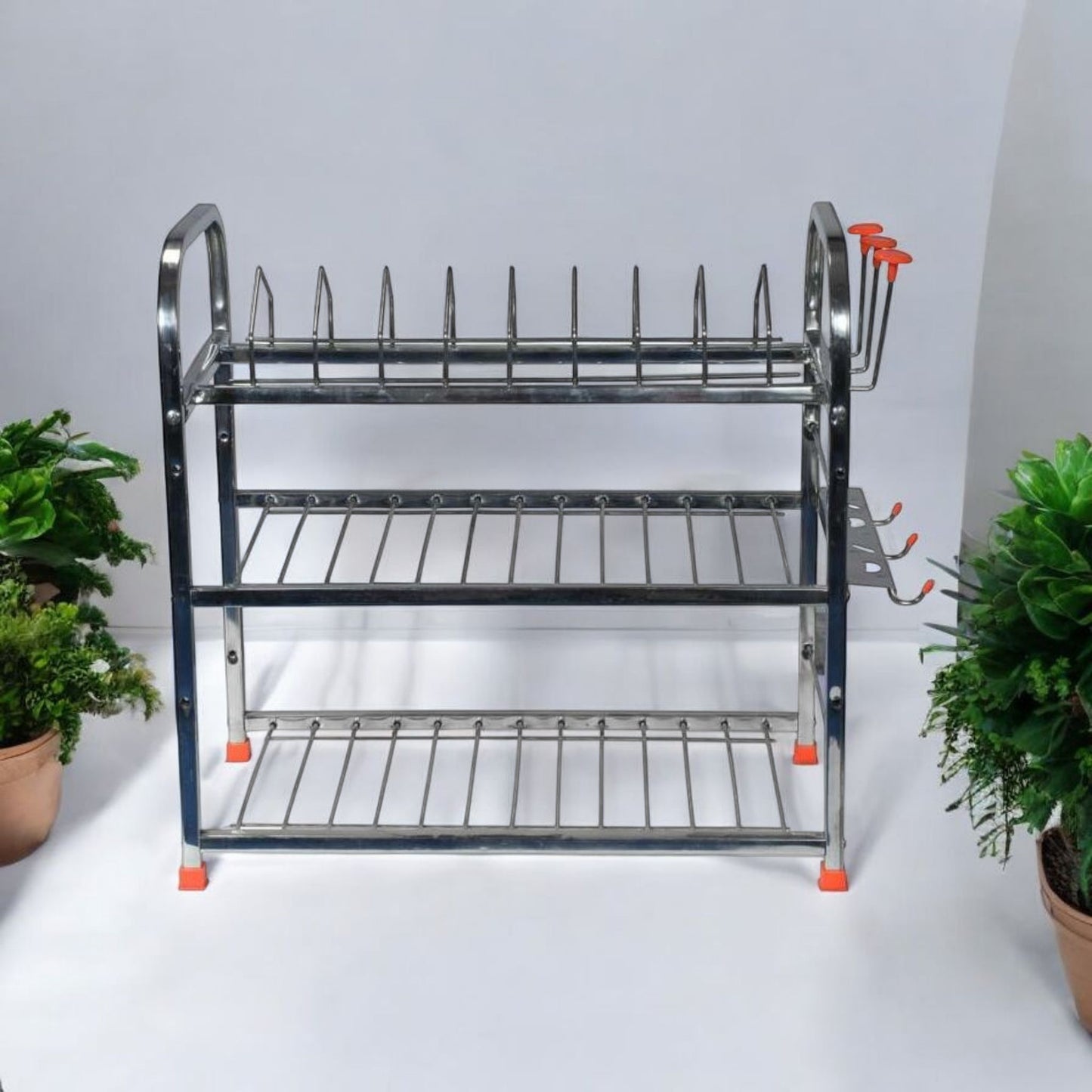 Stainless Steel 3-Tier Dish Rack