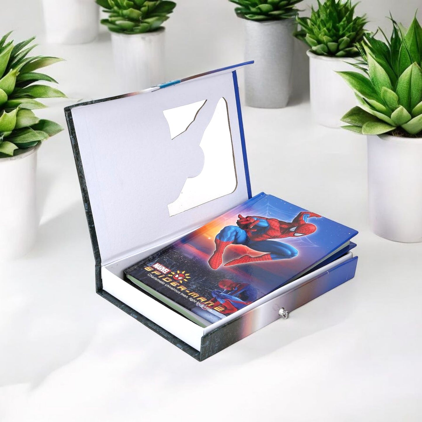 SpiderMan Themed Nootebook With Box