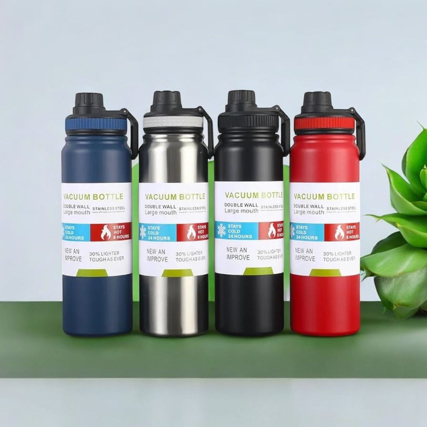 Red Double Wall Vacuum Water