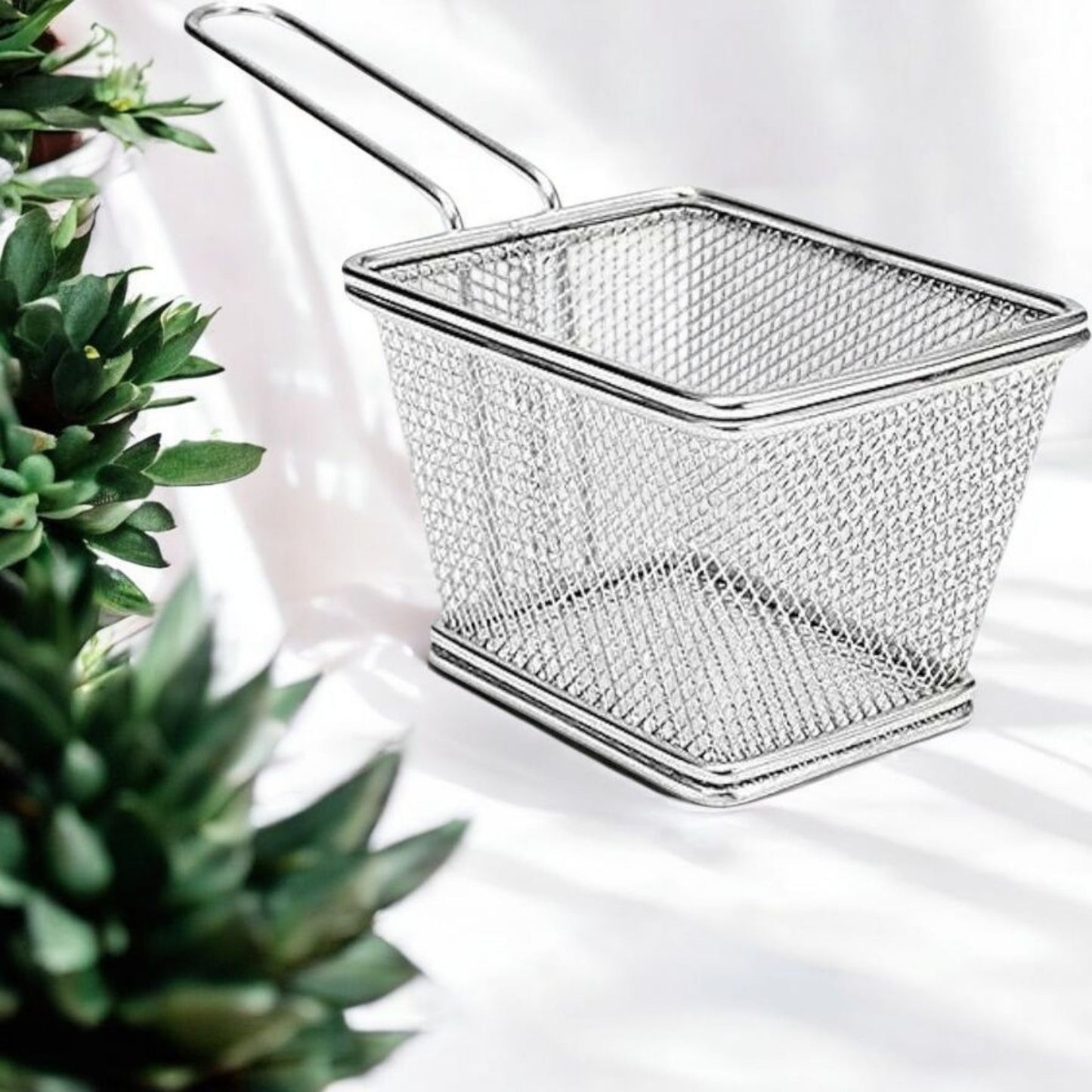 Mini Stainless Steel Fry Basket with Handle