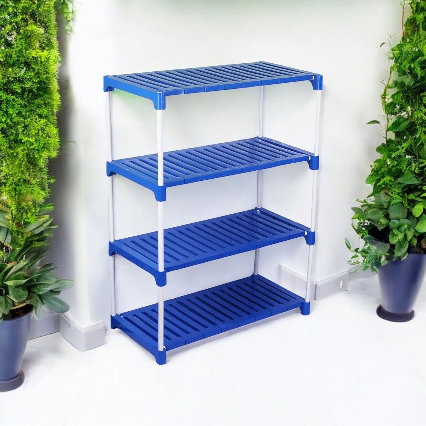 4-Tier Multipurpose Plastic Storage Rack