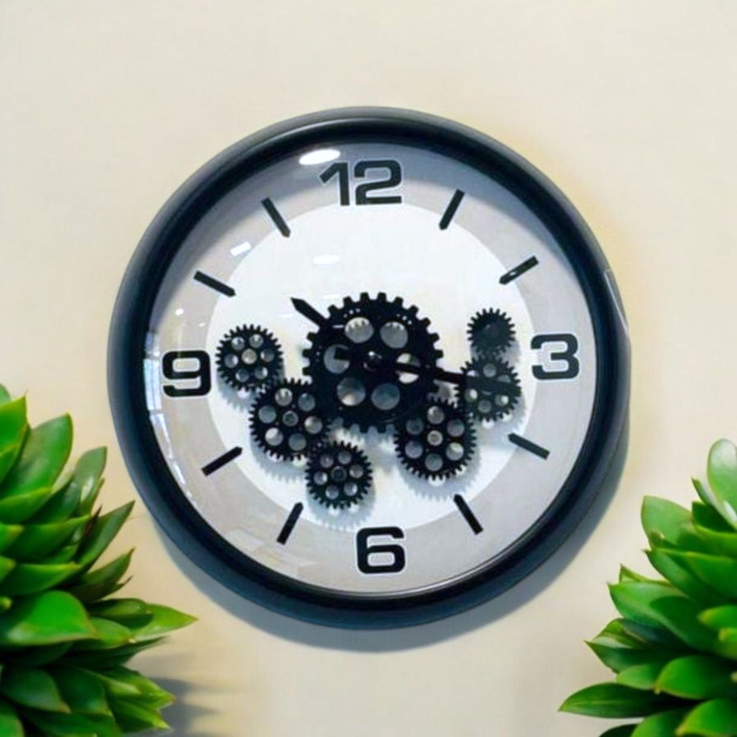 Modern Gear Design Wall Clock