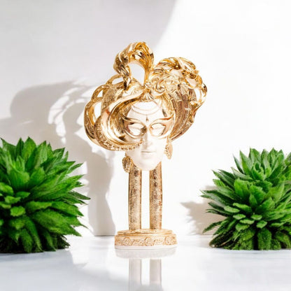 Elegant Golden Decorative Centerpiece Sculpture