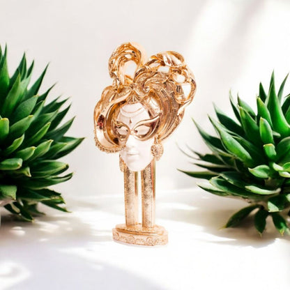 Elegant Golden Decorative Centerpiece Sculpture