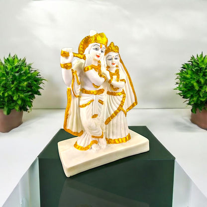 Elegant Krishna and Radha Idol Decor