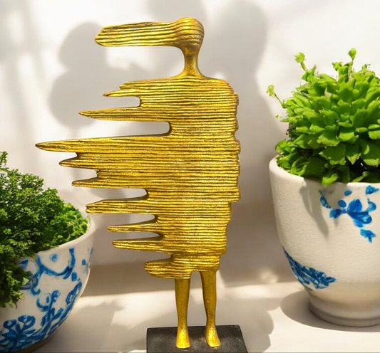 Golden Abstract Statue