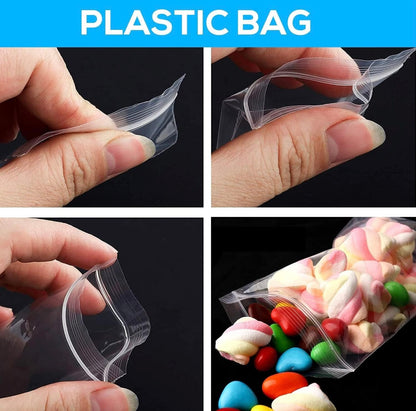 Clear Reusable Ziplock Plastic Pouch