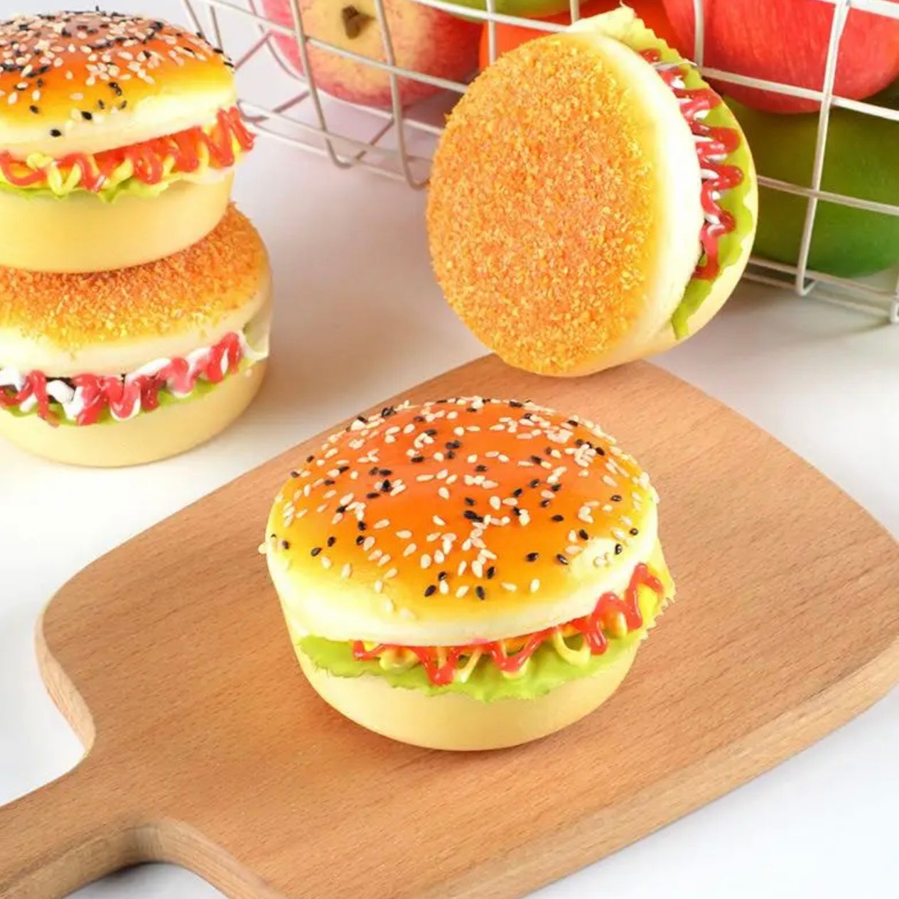 Burger Fridge Magnet (Pack Of 2)