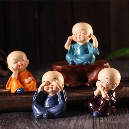 Buddha Monk Set of 4