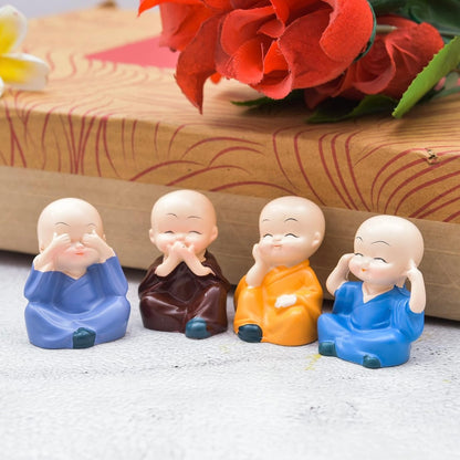 Buddha Monk Set of 4