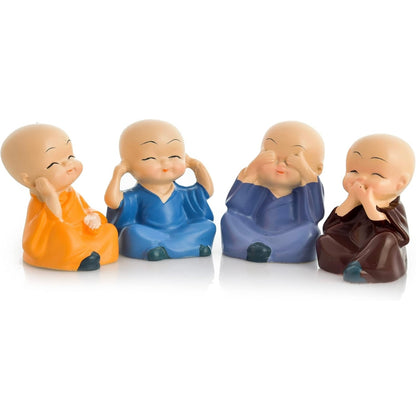 Buddha Monk Set of 4