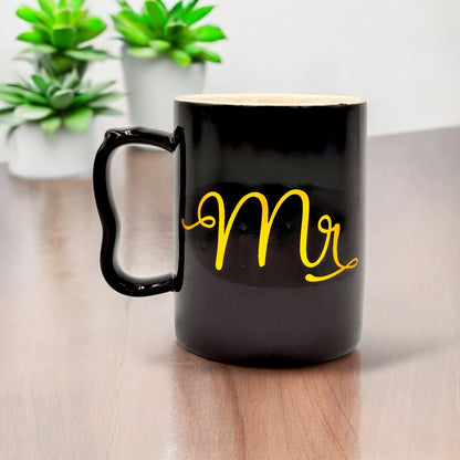 Mr & Mrs Mug Set with Holder