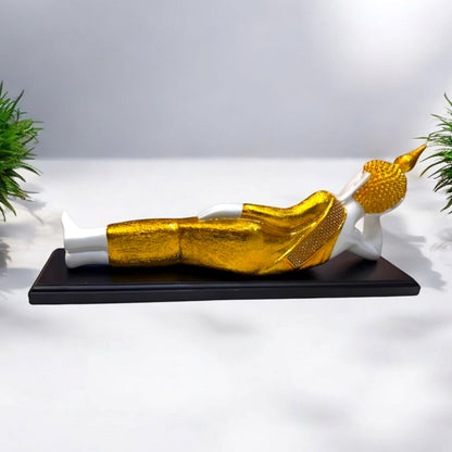 Elegant Reclining Buddha Decorative Sculpture