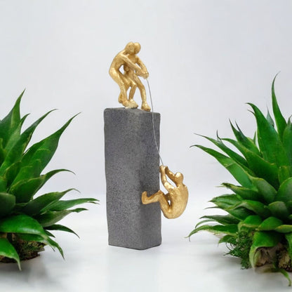 Unique Climbing Figures Decorative Sculpture