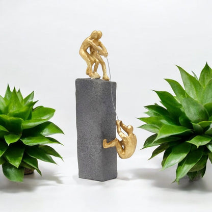 Unique Climbing Figures Decorative Sculpture