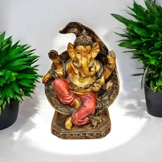 Elegant Ganesh Decorative Idol Sculpture
