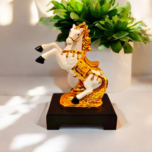Majestic Golden Horse Decorative Figurine