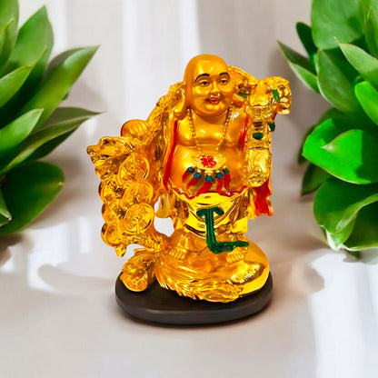 Elegant Golden Buddha Prosperity Statue