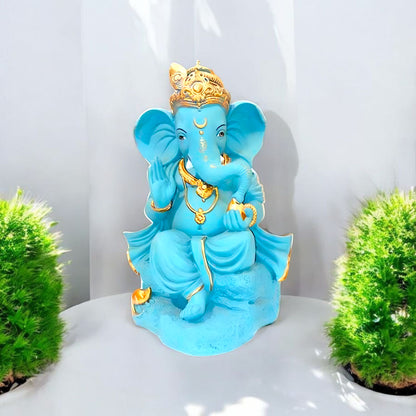 Beautiful Blue Ganesh Idol Decor