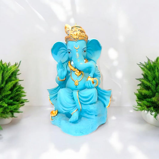 Beautiful Blue Ganesh Idol Decor
