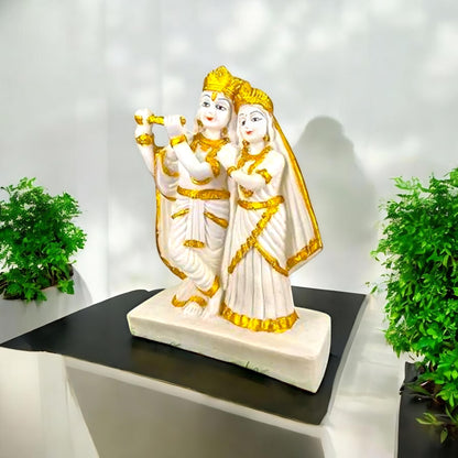 Elegant Krishna and Radha Idol Decor